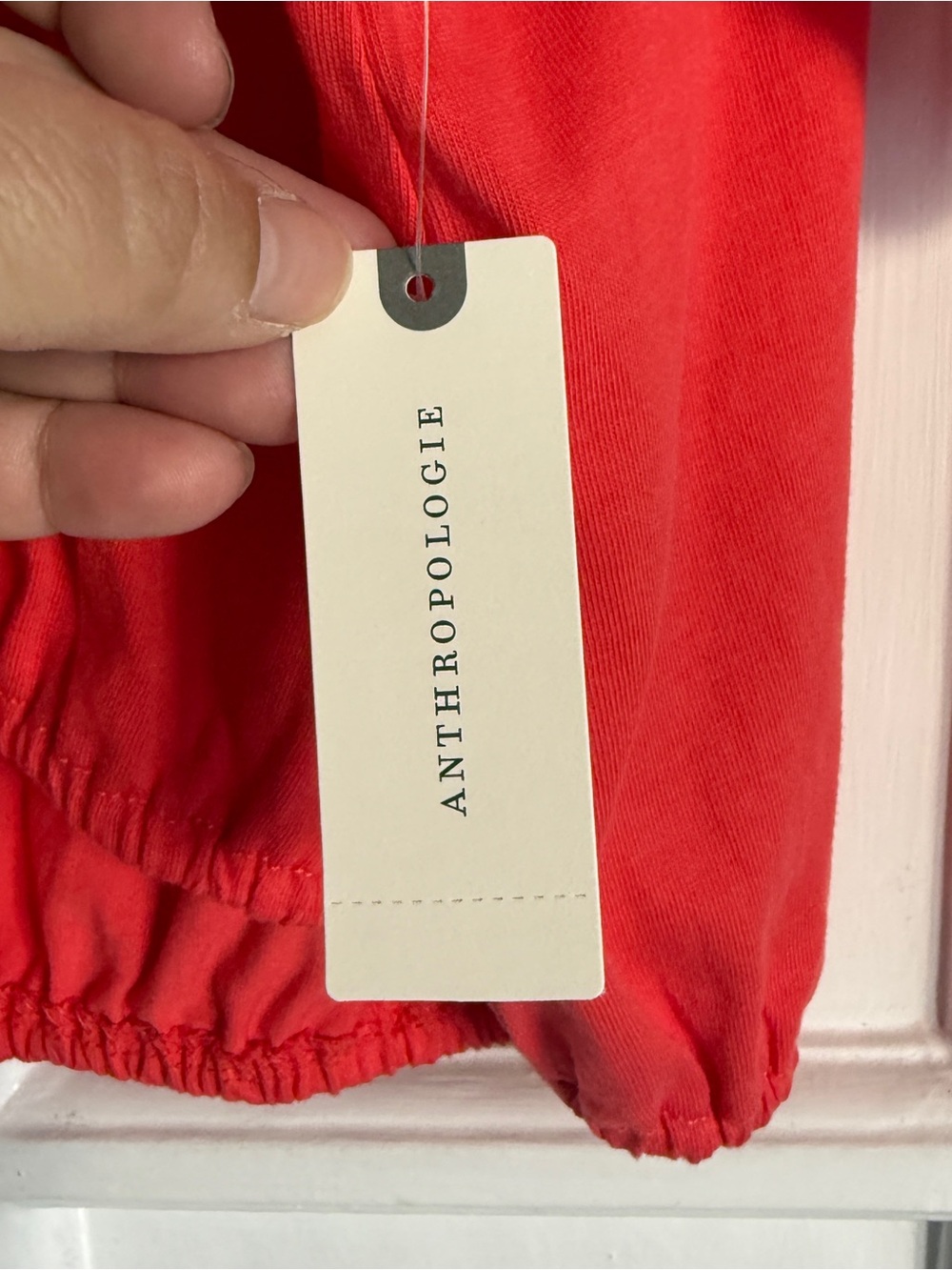 Anthropologie Pilcro Coral Drawstring Hem Top - Picture 5 of 9